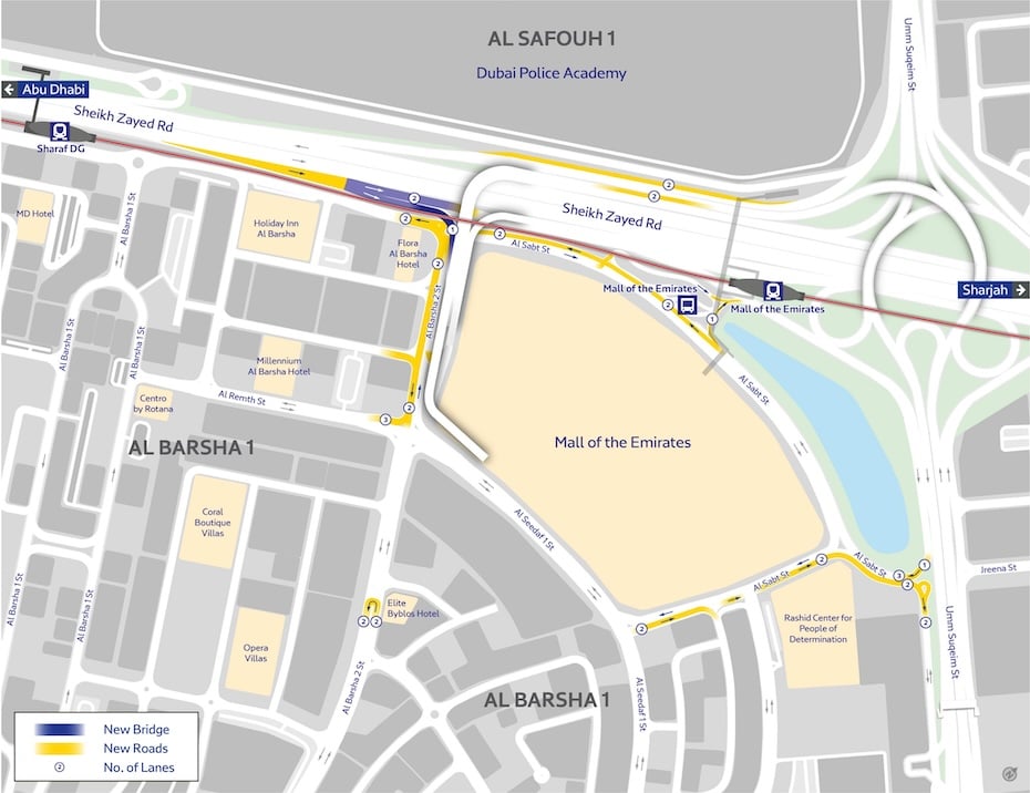 rta-issues-dhs165m-contract-to-widen-mall-of-the-emirates-exit-routes